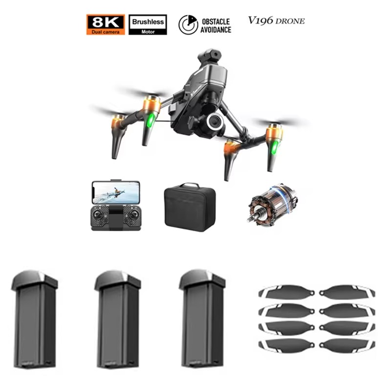 Drone V196 Rc - طائرة بدون طيار V196 بدون فرشاة