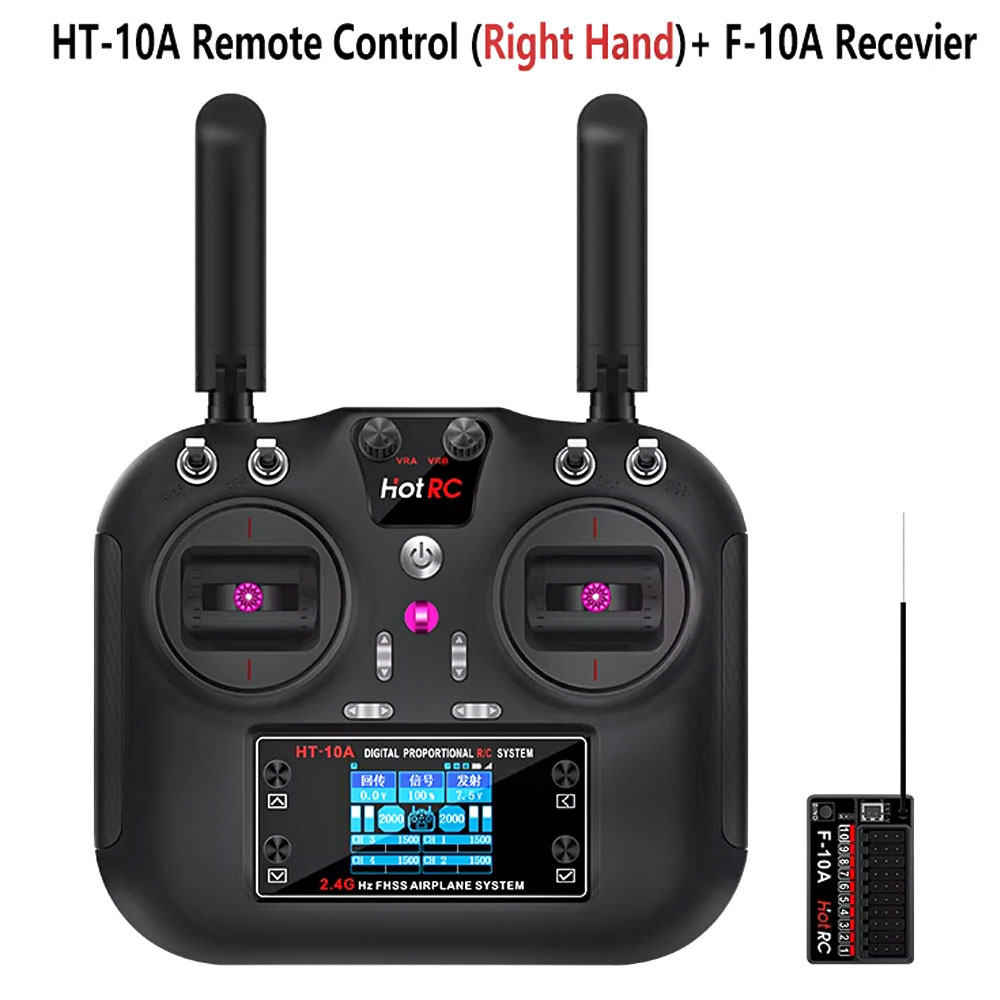Drone Rc Transmitter And Receiver - جهاز إرسال Hotrc HT-10A 2.4G 10