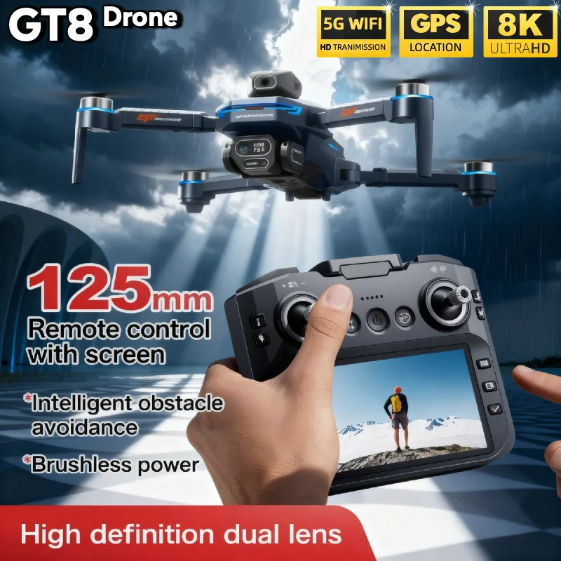 Drone Gt8 Rc - طائرة بدون طيار قابلة للطي LSRC
