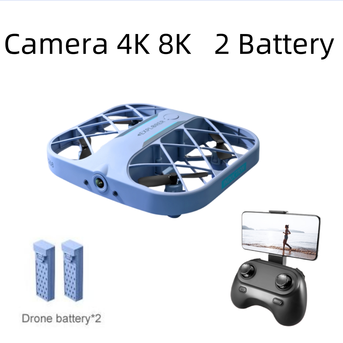 Nano Quad Fpv - طائرة JJRC H107 FPV RC بدون