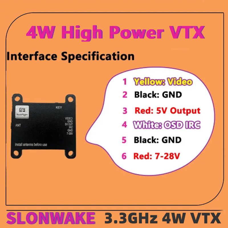 جهاز إرسال فيديو SLONWAKE FPV  - مراجعة Vtx Video Transmitter وسعره