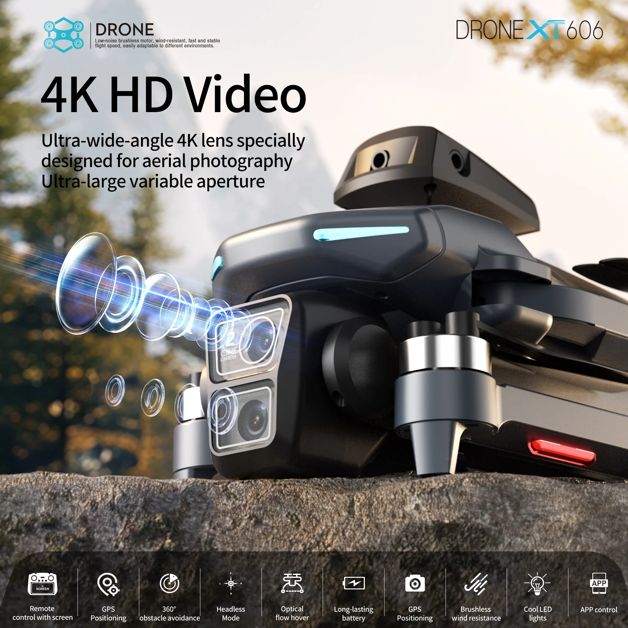 طائرة بدون طيار XT606 الأصلية  - مراجعة Drone E88Pro Rc 4K وسعره