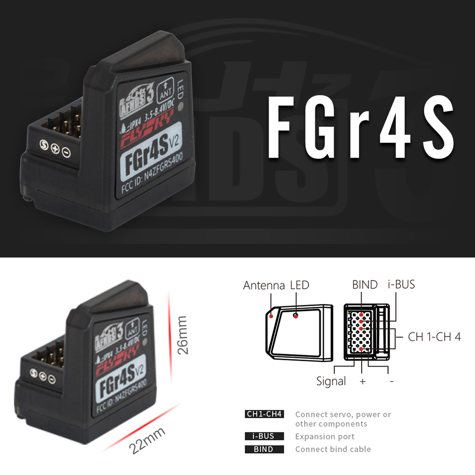 جهاز استقبال Flysky FGR4S V2 A - مراجعة Joystick Rc Drone وسعره