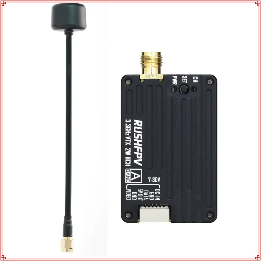 جهاز إرسال RUSHFPV 3.3G 2W VTX - مراجعة Drone Rc2 وسعره