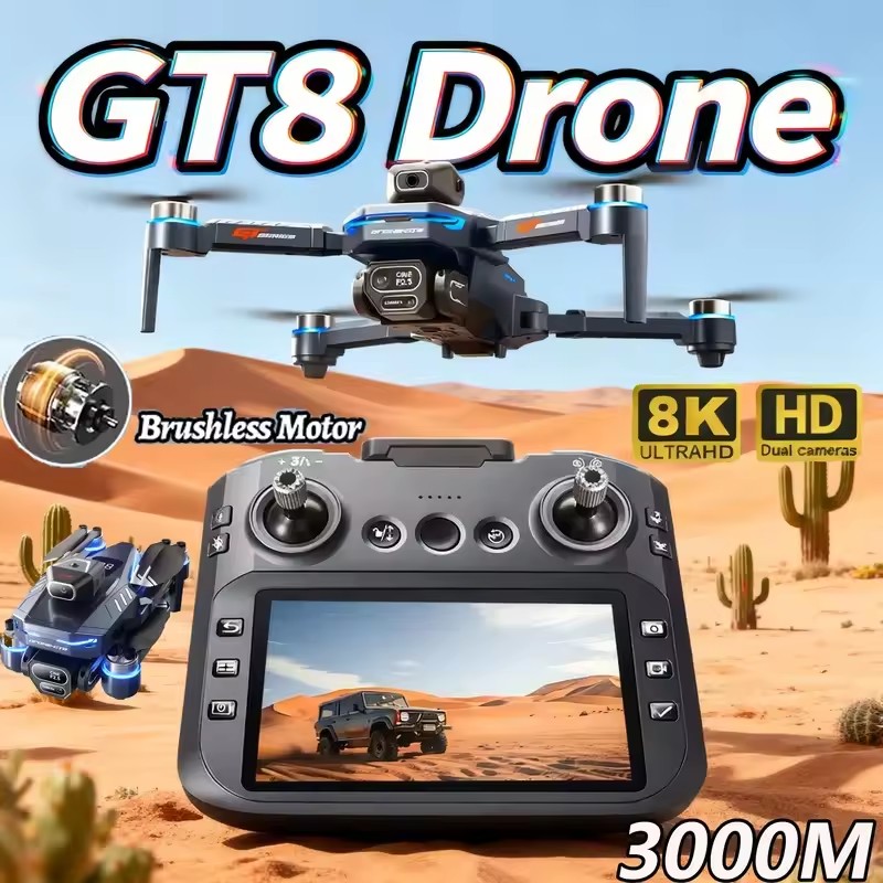 طائرة بدون طيار GT8 جديدة لعام - مراجعة Drone Gt8 Rc وسعره