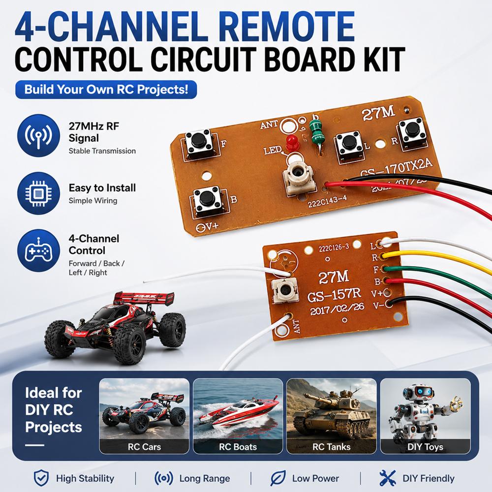 طقم تحكم عن بعد 27 ميجاهرتز، و - مراجعة Joystick Rc Drone وسعره