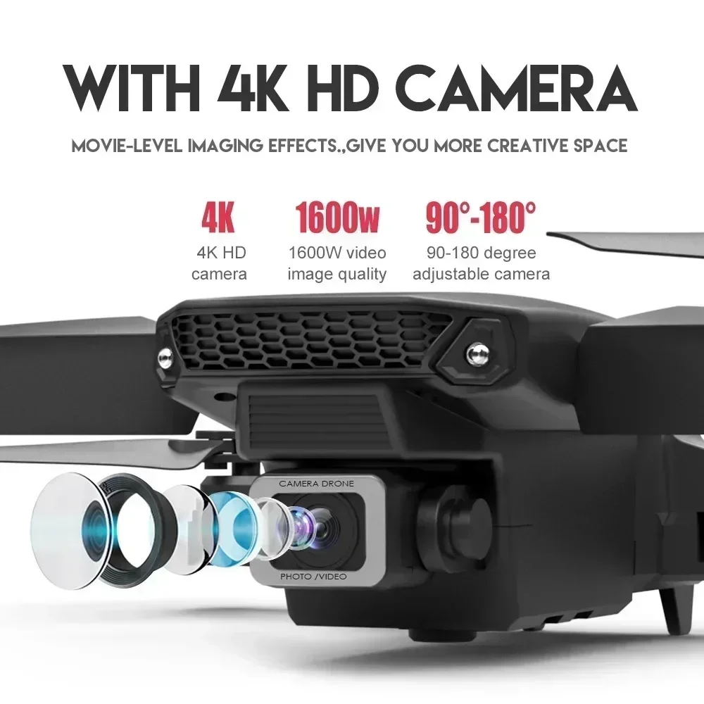 E88 Pro WIFI FPV الطائرة بدون  - مراجعة Drone E88 Rc Quadcopter وسعره