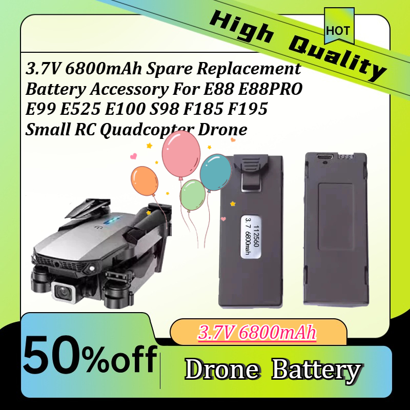 بطارية احتياطية بديلة 3.7 فولت - مراجعة Drone E88 Rc Quadcopter وسعره