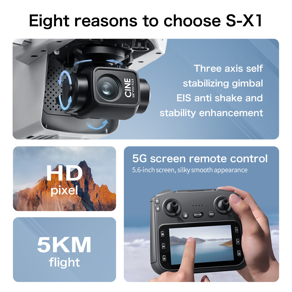 طائرة بدون طيار S-X1 الأصلية ب - مراجعة Drone E88Pro Rc 4K وسعره