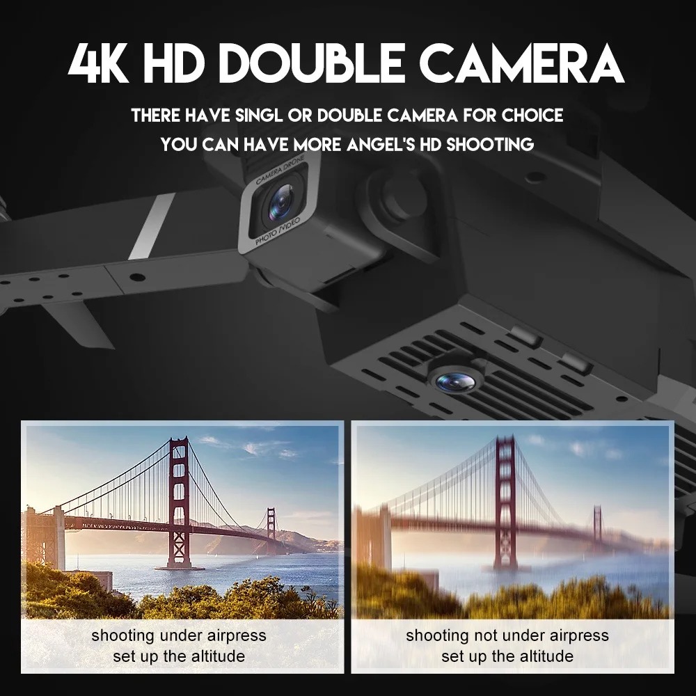 طائرة بدون طيار RC جديدة E88Pr - مراجعة Drone E88Pro Rc 4K وسعره