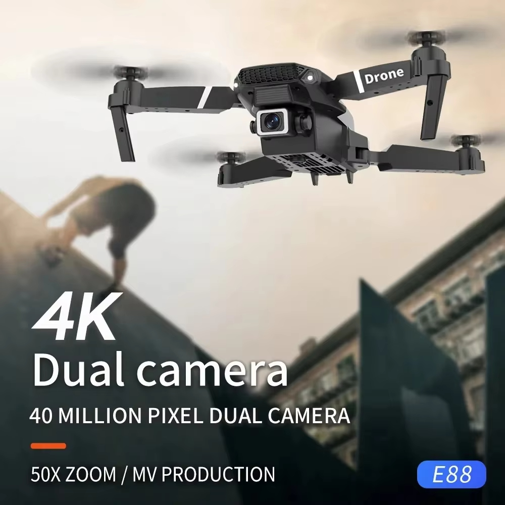 طائرة بدون طيار احترافية 2026  - مراجعة Drone E88 Rc Quadcopter وسعره