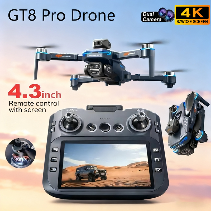 طائرة بدون طيار جديدة 4K HD GT - مراجعة Drone Gt8 Rc وسعره
