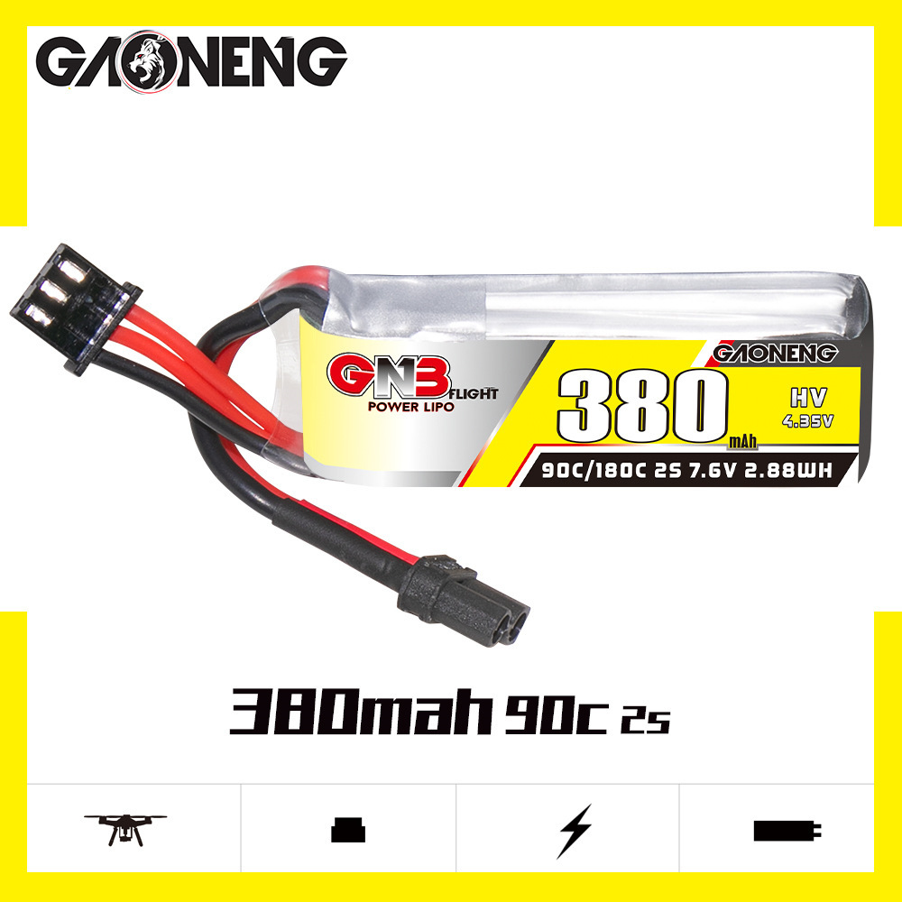 بطارية ليثيوم بوليمر GNB 2S 7. - مراجعة Nano Quad Fpv وسعره