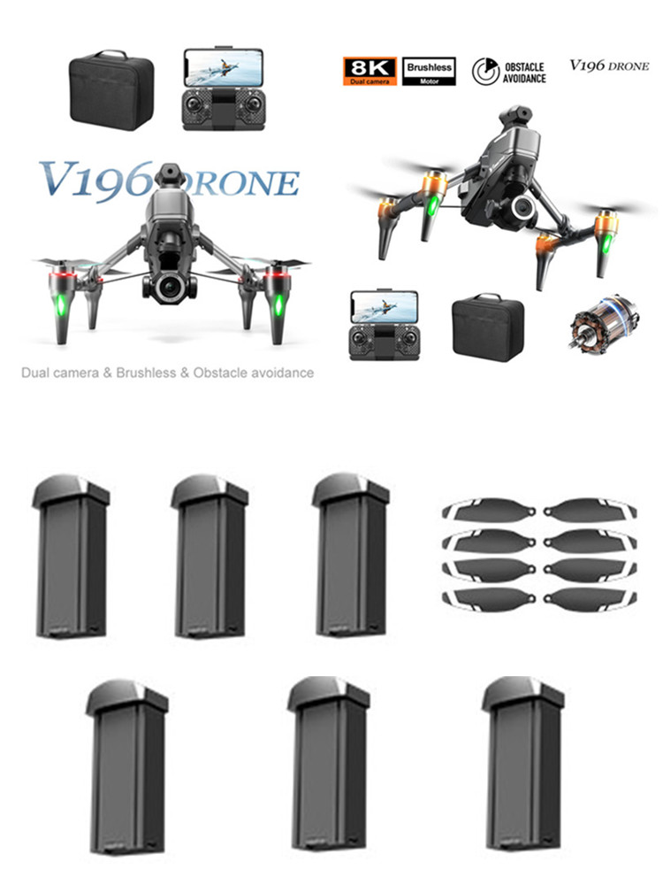 بطارية طائرة بدون طيار V196 بد - مراجعة Drone V196 Rc وسعره