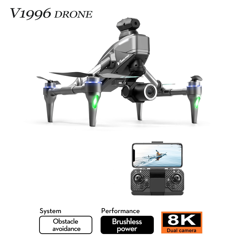 طائرة بدون طيار V196 الجديدة ل - مراجعة Drone V196 Rc وسعره